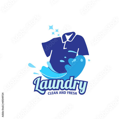 design logo laundry vector illustration