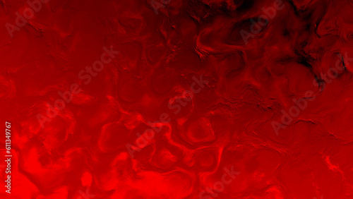 burning red and orange constitutional forms relievo - abstract 3D illustration