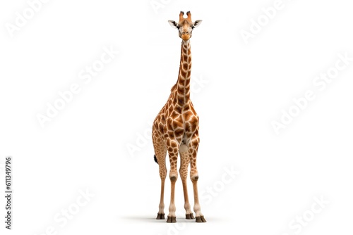 giraffe isolated on white