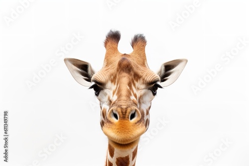 giraffe head isolated © Pedro