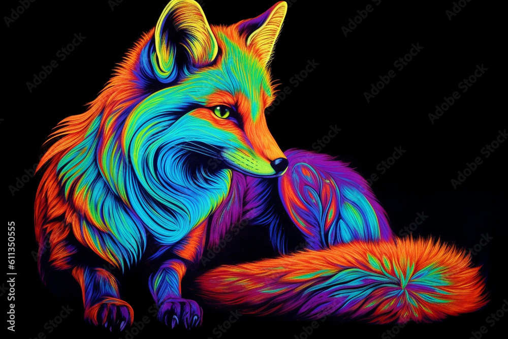 Obraz premium red fox with a smile