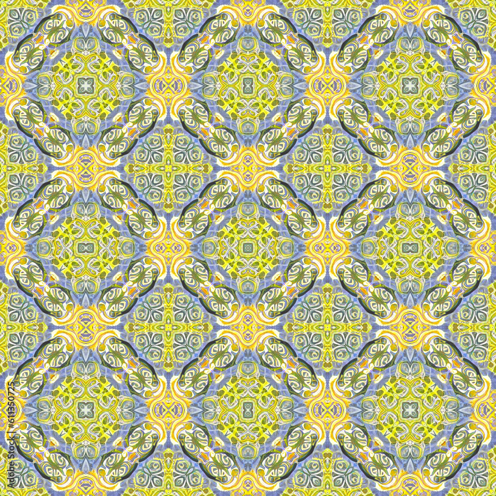  Abstract Aztec Fleur De Leis Boho Double Celtic Cross Seamless Pattern Wallpaper Background 