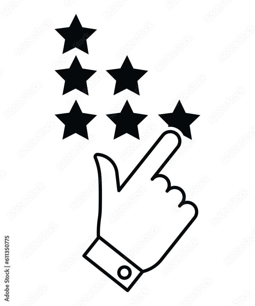 star with click icon, vector best flat icon. star with click icon, vector best flat icon.