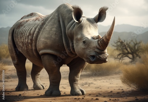 Fotografia rhino in the wild