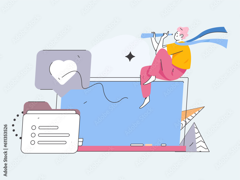 Business People Flat Vector Concept Operation Hand Drawn Illustration
Business People Flat Vector Concept Operation Hand Drawn Illustration