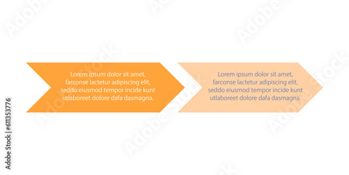 Sequence arrows infographic chart design template. Business process explanation. Direction pointer. Editable flowchart steps. Visual data presentation. Myriad Pro-Bold, Regular fonts used