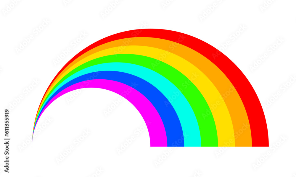 Rainbow illustration isolated on transparent background Rainbow illustration isolated on transparent background