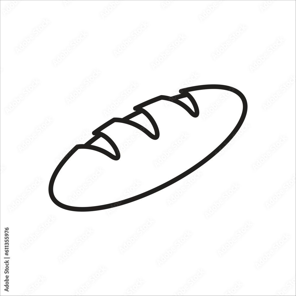 bread icon simple design art eps 10 bread icon simple design art eps 10