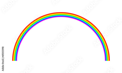 Rainbow illustration isolated on transparent background