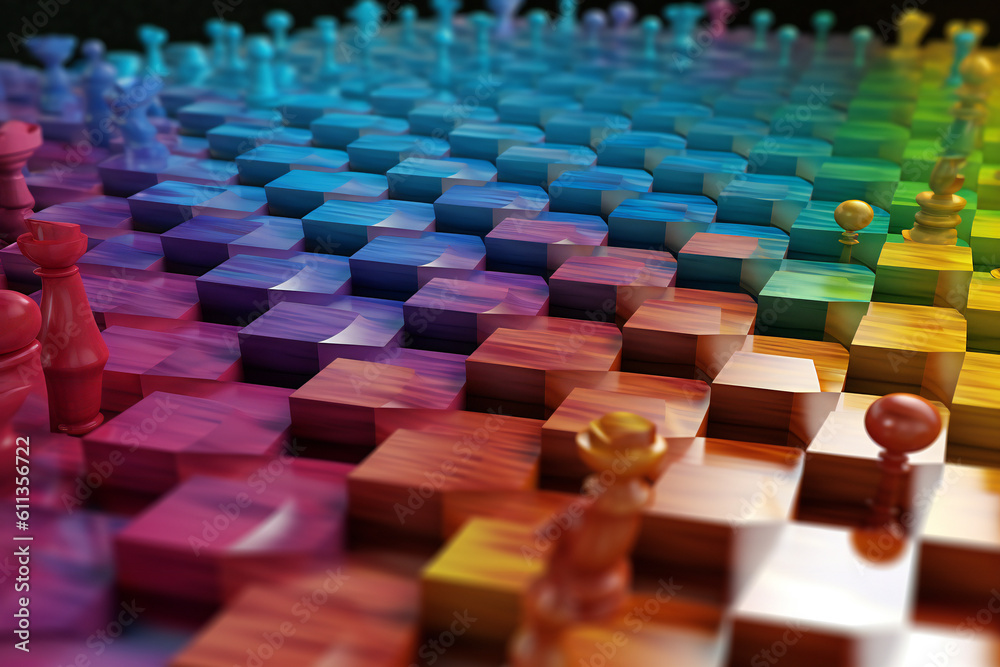 Art and Strategy of Chess: Unveiling the Power of Chessboards and Pieces in the Game of Kings! Immerse Yourself in the World of Chess, the Ultimate Board Game of Strategy Competition, Generative Ai