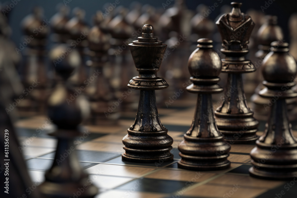 Art and Strategy of Chess: Unveiling the Power of Chessboards and Pieces in the Game of Kings! Immerse Yourself in the World of Chess, the Ultimate Board Game of Strategy Competition, Generative Ai