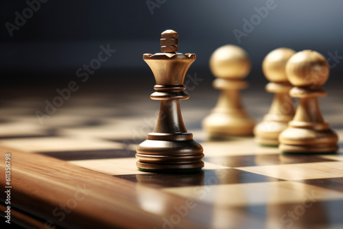Fotobehang Art and Strategy of Chess: Unveiling the Power of Chessboards and Pieces in the
