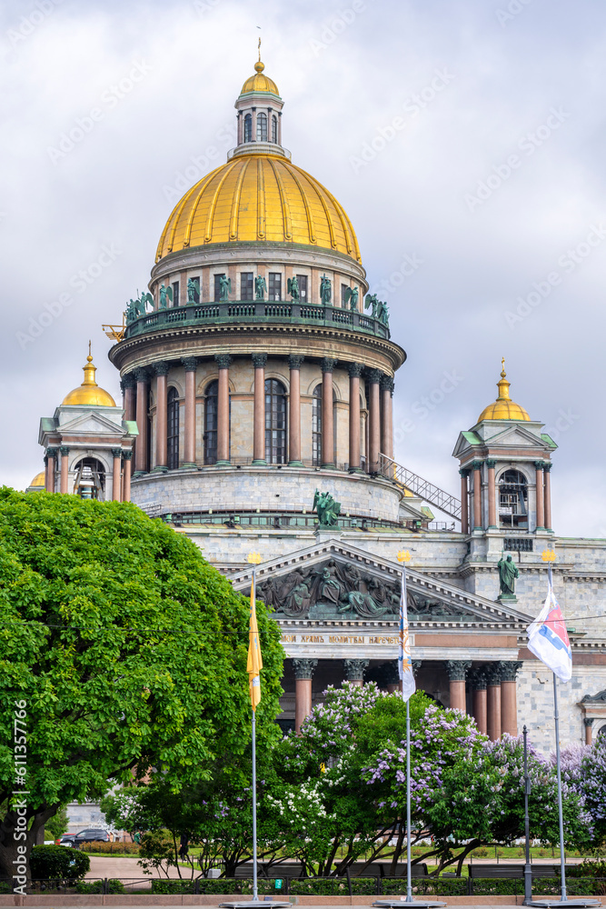 St. Isaac's Cathedral in spring, Saint Petersburg, Russia