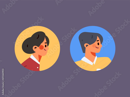 Business People Flat Vector Concept Operation Hand Drawn Illustration 