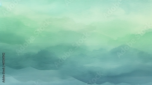 Watery Blue Gradient Watercolor Background, Serene and Soothing