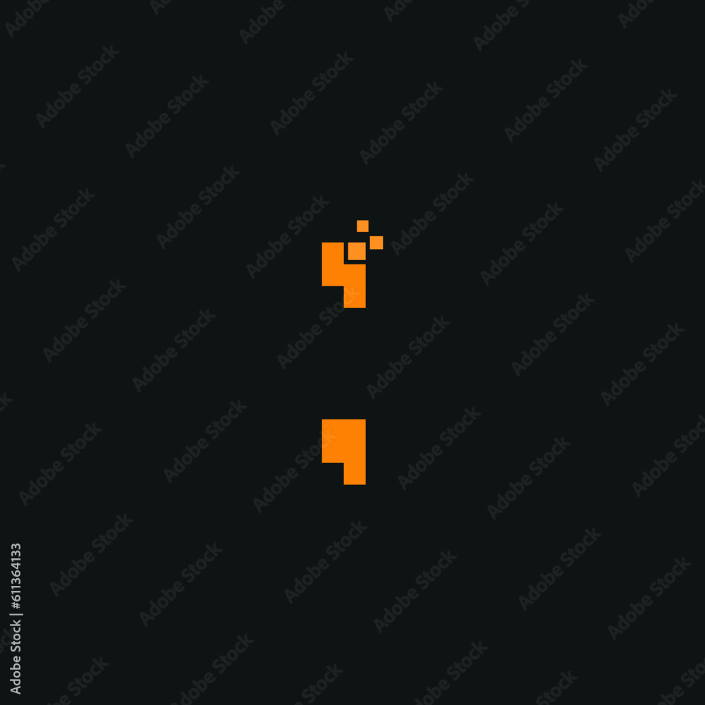 Fototapeta premium SEMICOLON LOGO DESIGN VECTOR