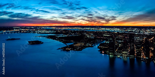 Sunset over the Hudson River