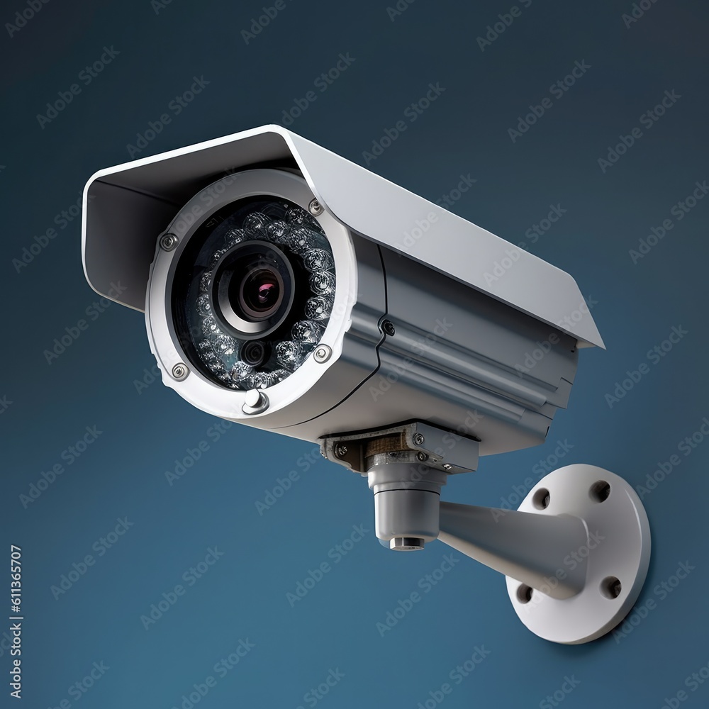 Video camera security systems, CCTV camera which ai technology, Outer equipment for the protection of, AI generated.