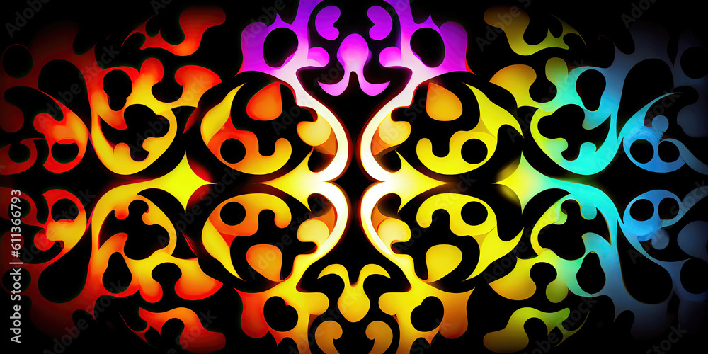 Abstract arabesque oriental wallpaper background design (Generative AI) Abstract arabesque oriental wallpaper background design (Generative AI)