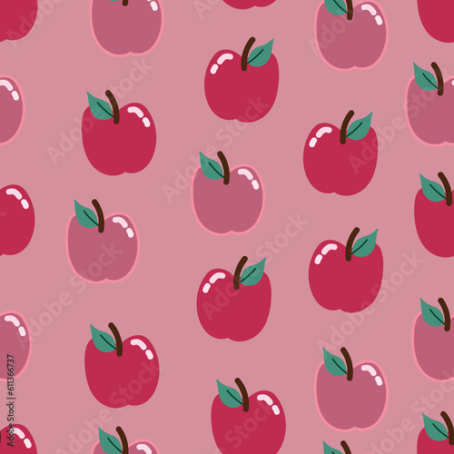 seamless pattern with apples