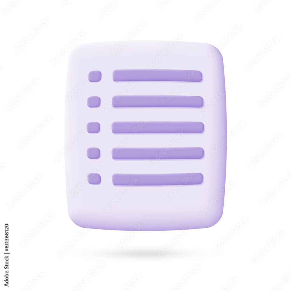 3D document vector file. Document management in the organization. 3D document vector file. Document management in the organization.