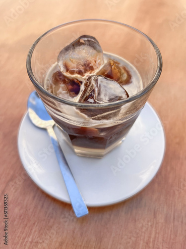 traditional glass of iced coffee in Lecce, Italy