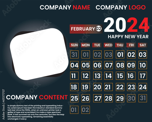 Calendar, Desk calendar, Wal calendar 2024