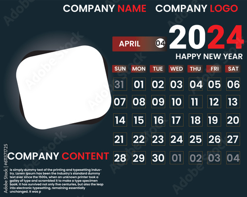 Calendar, Desk calendar, Wal calendar 2024