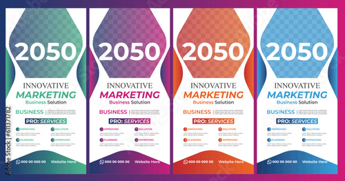 Modern Business Roll Up Banner Design