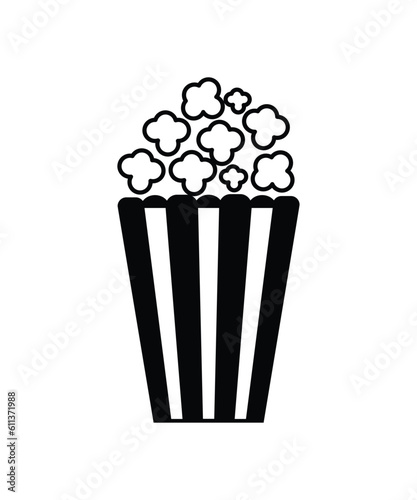 popcorn icon  vector best flat icon.