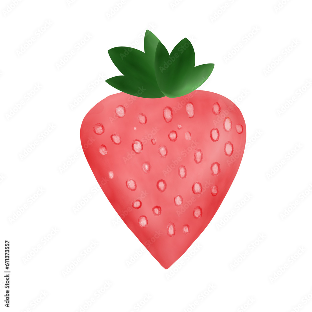 strawberry on white background strawberry on white background