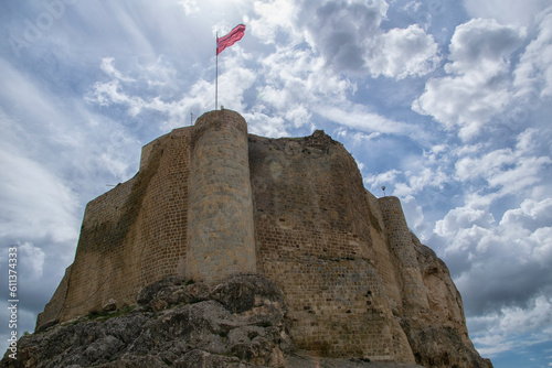 Elazig Harput, Turkey - April 28, 2018 Turkey: Harput Castle in Artuklu Mesopotamia.