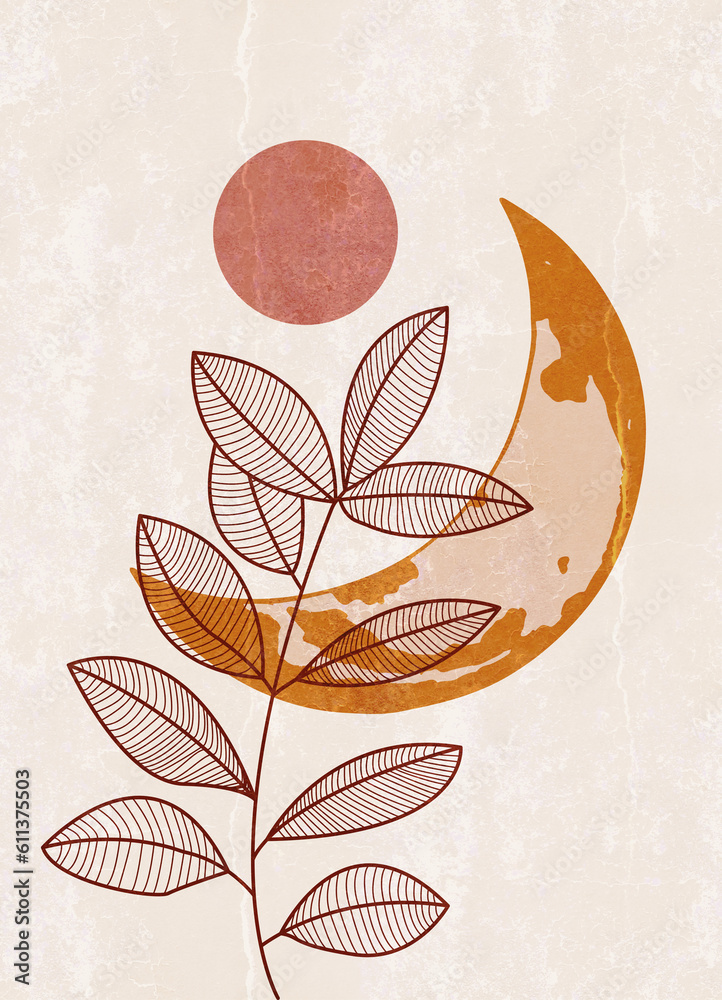 Fototapeta Abstract minimal element mid