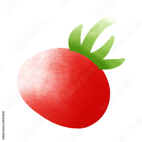 red apple with leaf