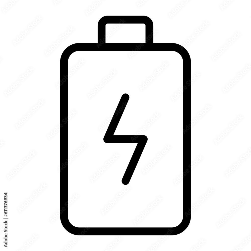 battery line icon battery line icon
