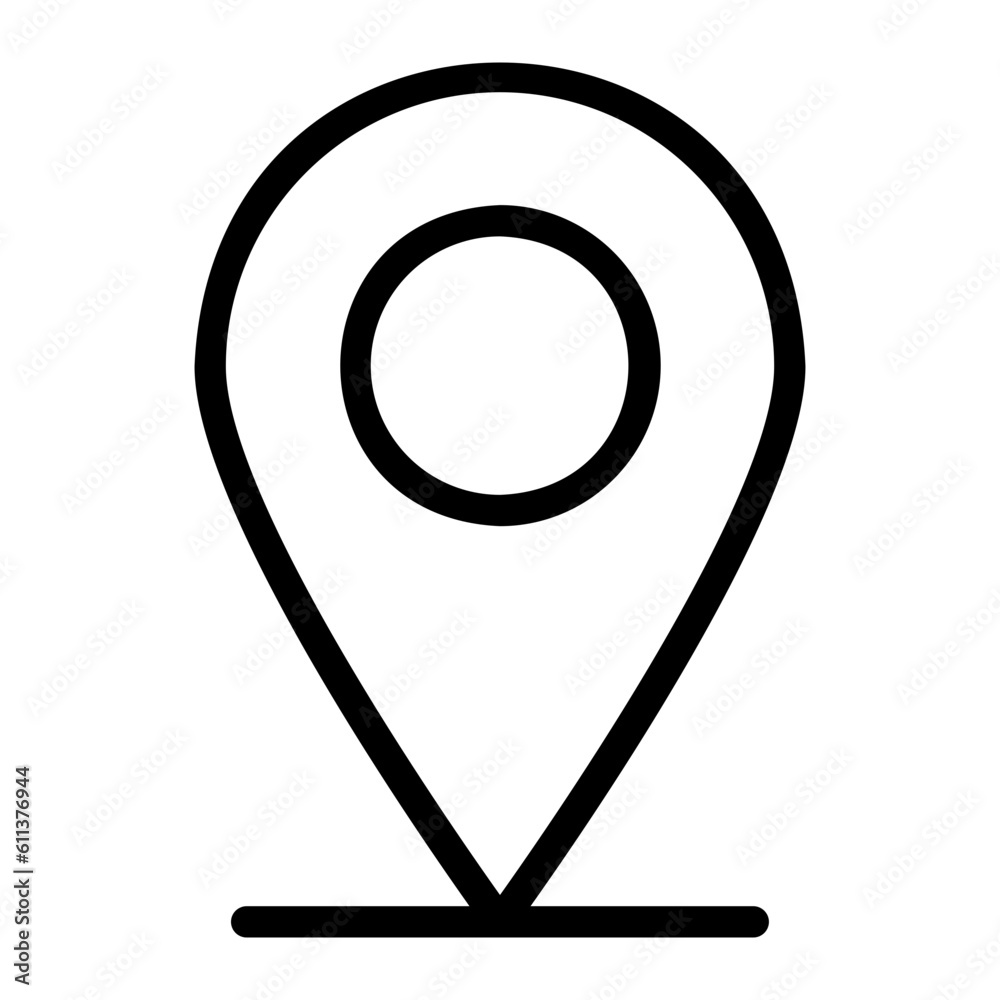 address location line icon address location line icon