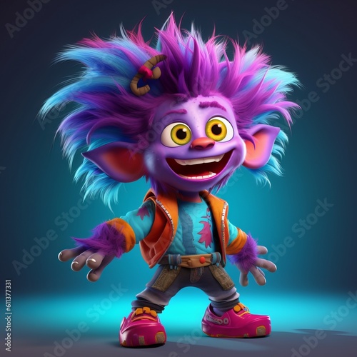 Funny Zombie Cartoon Character