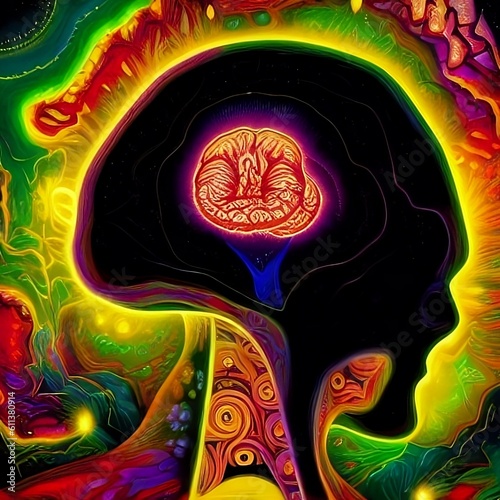 Colorful DMT Art Style: A Vibrant Journey into the Depths of the Human Brain