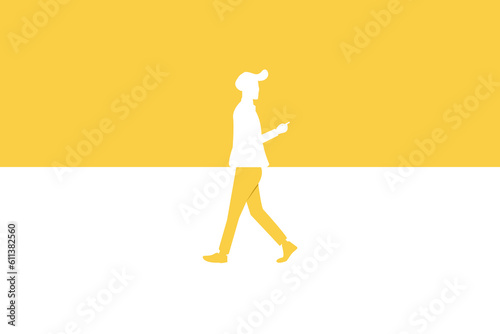 Business dispute or disagreement vector concept with businessman walking away from each other. Symbol of miscommunication, conflict, argument. Eps10 illustration