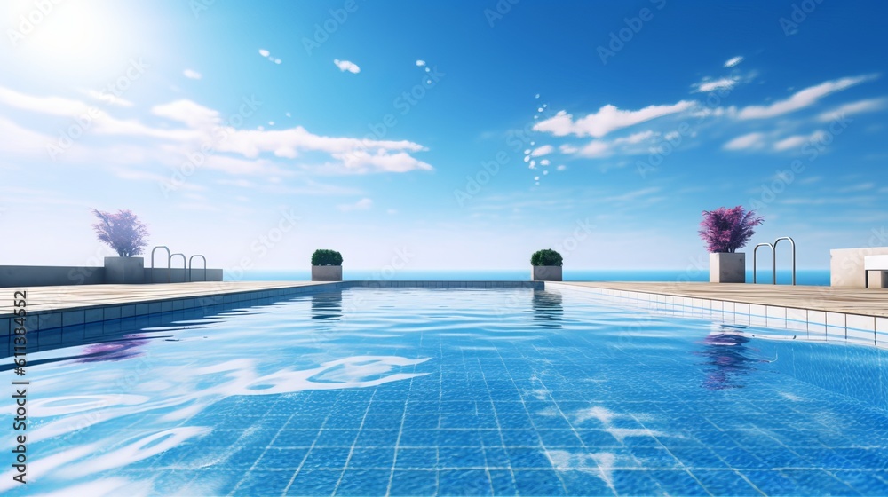 Obraz premium A Serene Swimming Pool