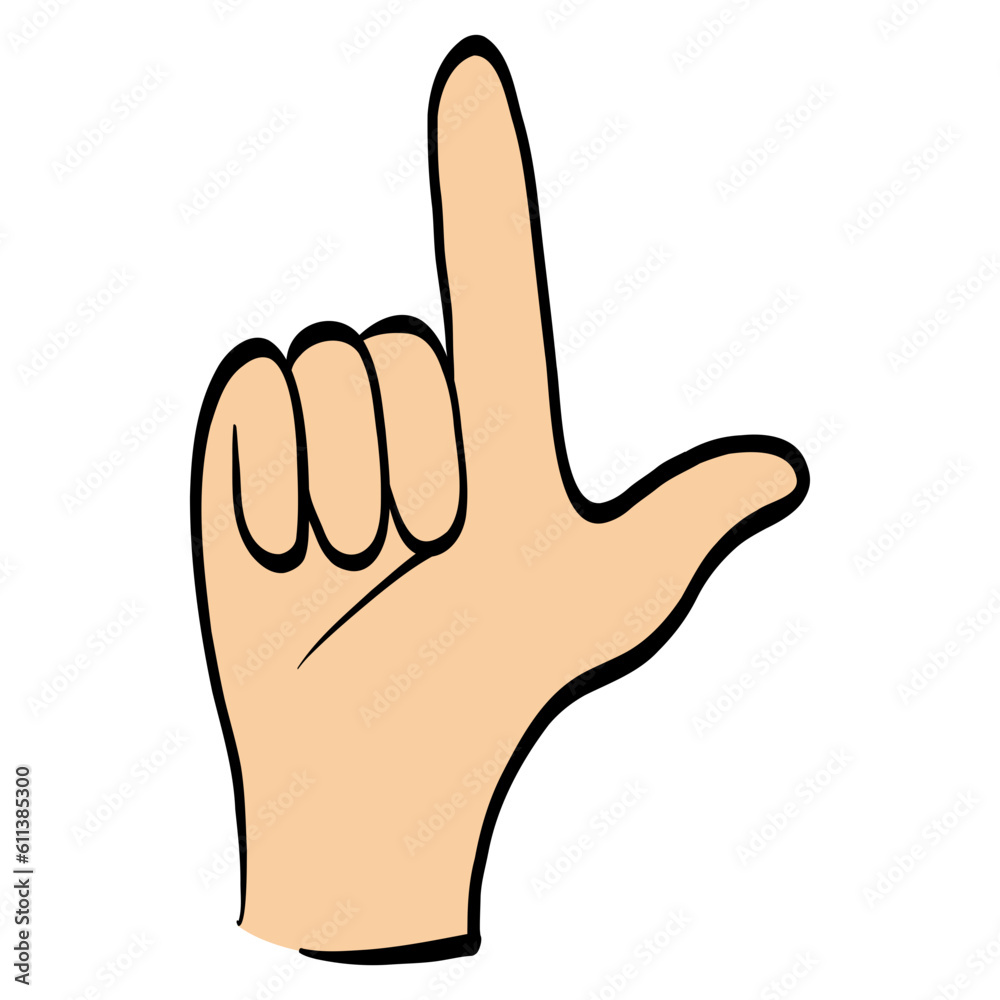 Sign Language Alphabet Symbol Letter L Sign Language Alphabet Symbol Letter L
