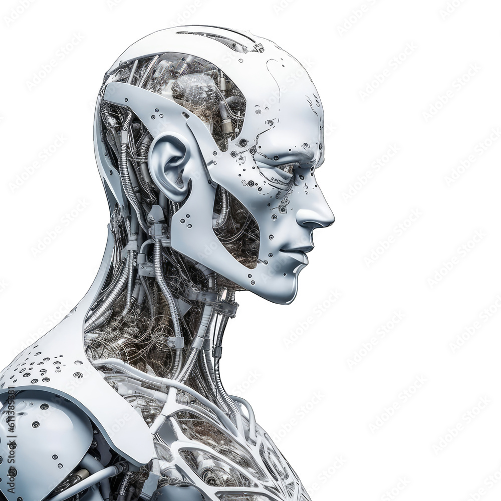 a cyborg, humanoid, robot a cyborg, humanoid, robot