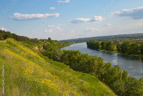 landscape with river © Ирина Попова