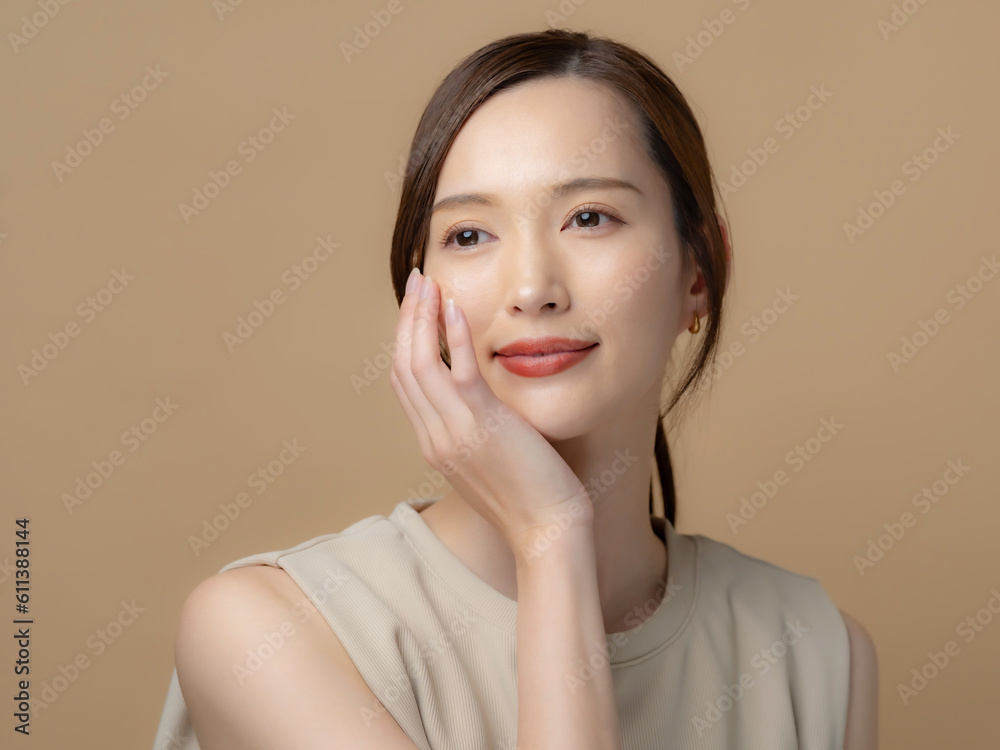 女性・美容・ベージュバック 女性・美容・ベージュバック