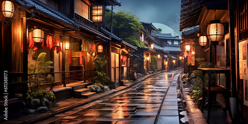 Nightfall Serenity: Discovering the Charms of a Small Japanese Town