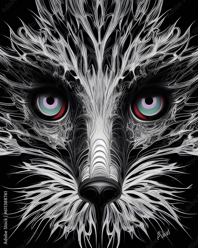 Obraz premium Digital fox