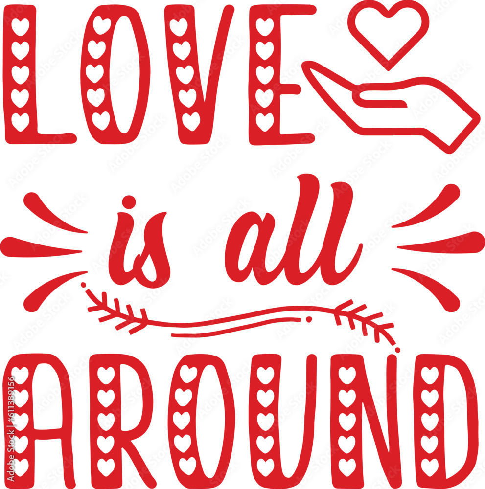 Valentine Trendy SVG T-shirt Design