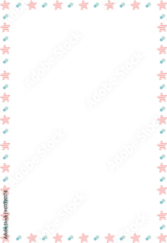 frame with stars