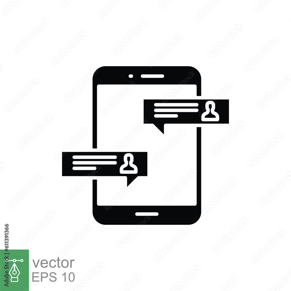 Online meeting icon. Simple solid style. Phone, person, people chat, business team, technology concept. Black silhouette, glyph symbol. Vector illustration isolated on white background. EPS 10. Online meeting icon. Simple solid style. Phone, person, people chat, business team, technology concept. Black silhouette, glyph symbol. Vector illustration isolated on white background. EPS 10.