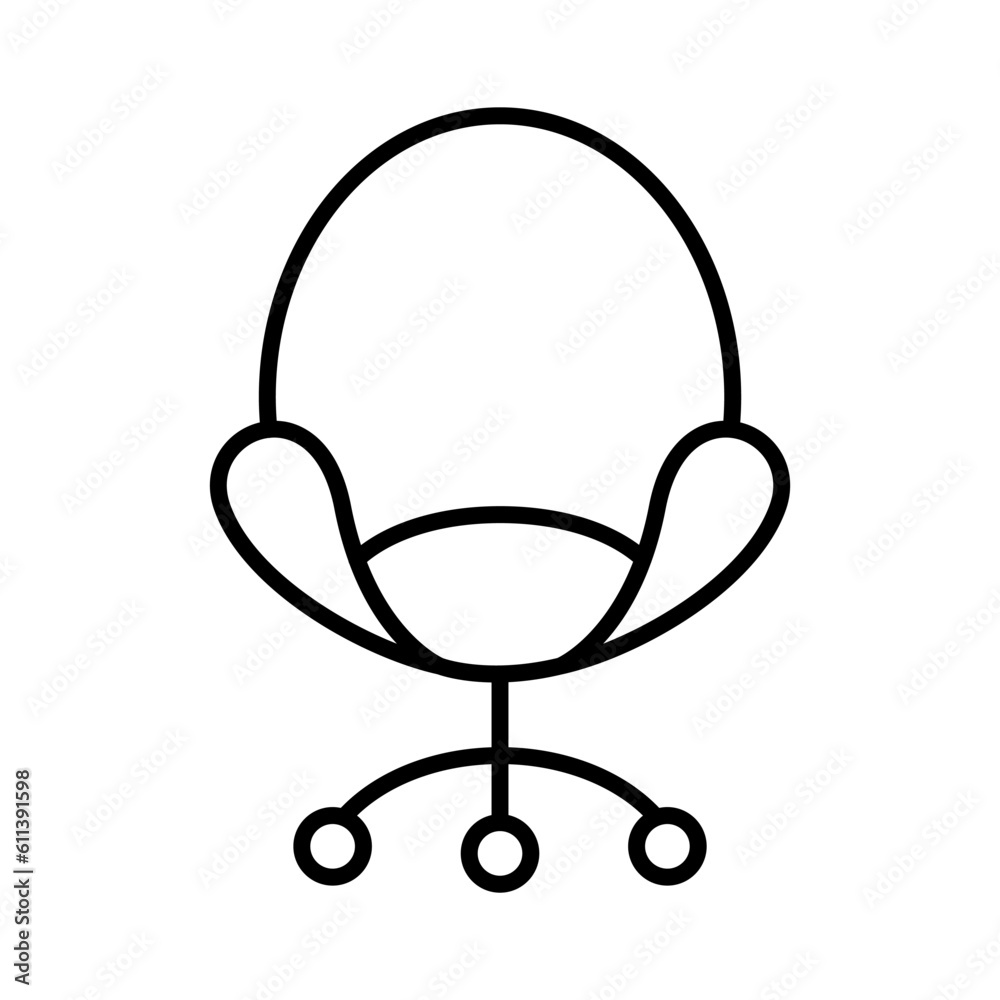 Desk chair icon Desk chair icon